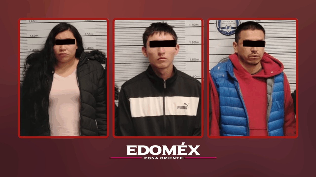 DETIENEN A TRES PERSONAS POR ROBO A CASA HABITACIÓN EN TEXCOCO; RECUPERAN JOYERÍA Y RELOJES
