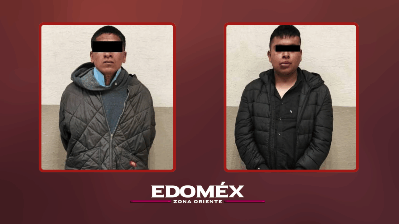 GUARDIA NACIONAL DETIENE A DOS SUJETOS POR ROBO CON VIOLENCIA EN AUTOPISTA PEÑÓN-TEXCOCO