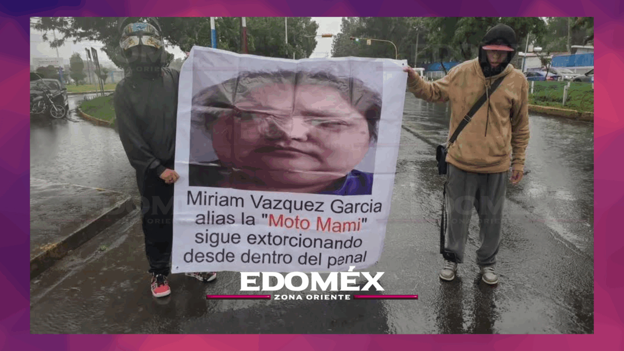 MOTOCICLISTAS BLOQUEAN CARRETERAS EN TEXCOCO; ACUSAN CORRUPCIÓN EN EL PENAL MOLINO DE FLORES