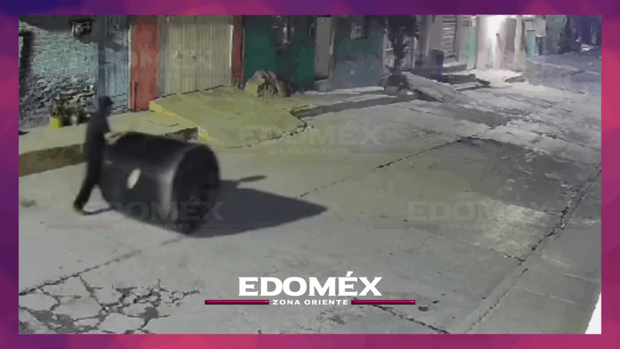 ROBAN TINACO EN PLENA MADRUGADA EN CIUDAD CUAUHTÉMOC, ECATEPEC