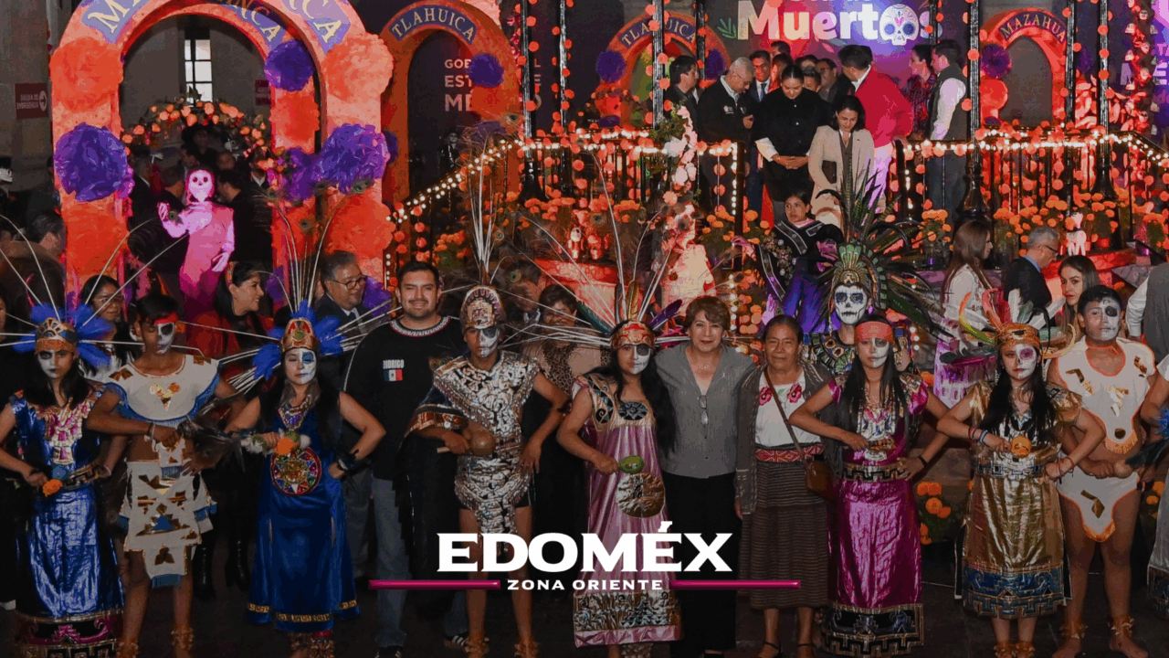 GOBERNADORA DELFINA INAUGURA CASA DEL PUEBLO MEXIQUENSE Y OFRENDA MONUMENTAL DE DÍA DE MUERTOS