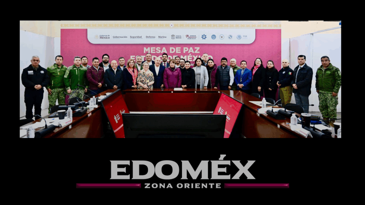 DELFINA GÓMEZ DESTACA RESULTADOS EN SEGURIDAD DURANTE MESA DE PAZ EN NEZAHUALCÓYOTL