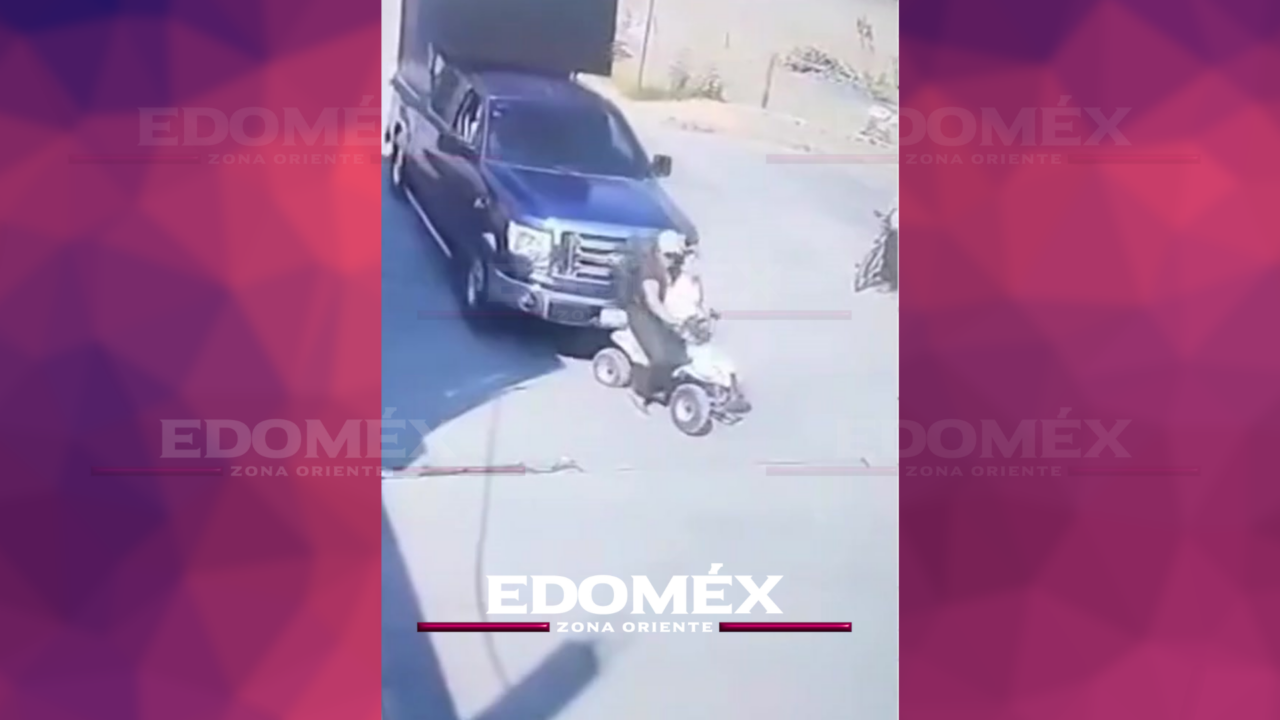 ACCIDENTE EN TULTITLÁN INVOLUCRA CAMIONETA Y CUATRIMOTO