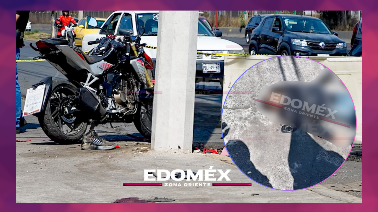 MUERE JOVEN MOTOCICLISTA TRAS SER EMBESTIDO POR AUTOMOVILISTA EN ECATEPEC
