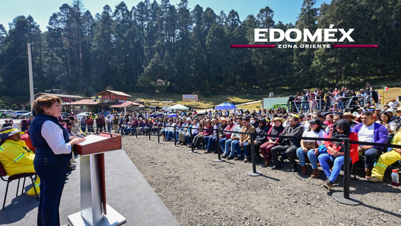 DELFINA GÓMEZ IMPULSA LA RECONSTRUCCIÓN DEL CAMINO 202 EN EL VALLE DE TOLUCA