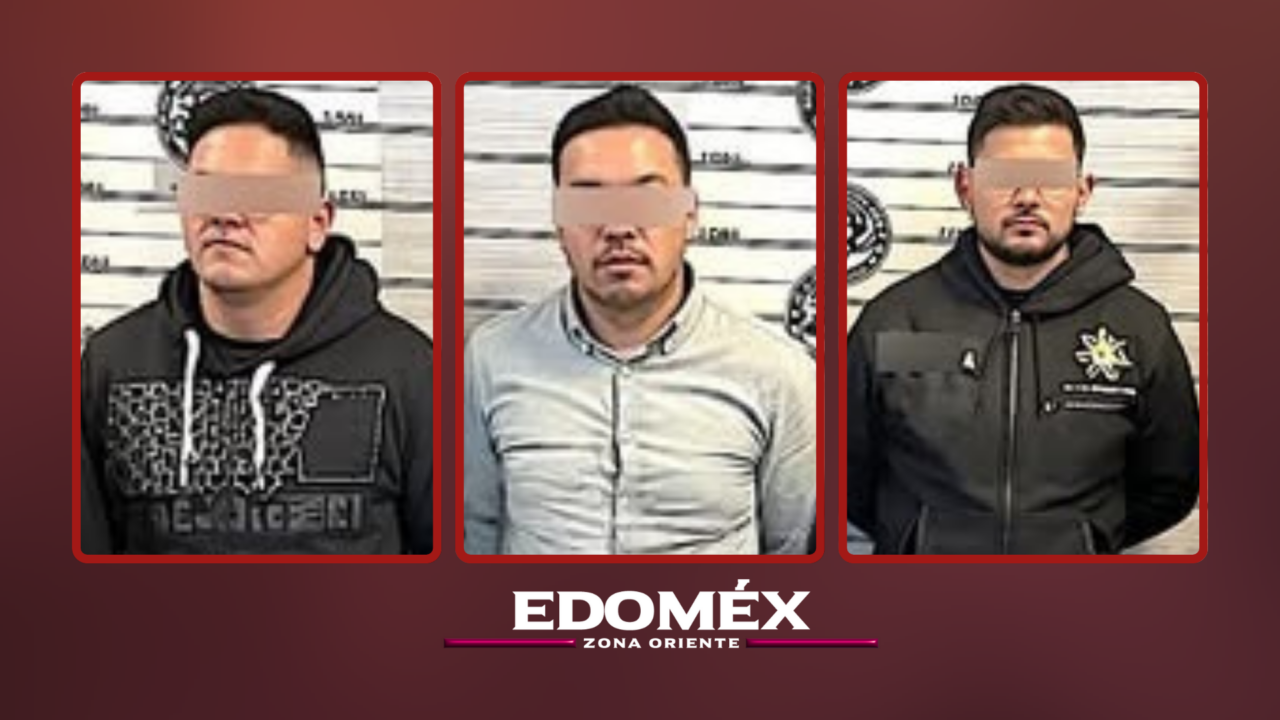 DETIENEN A TRES POLICÍAS POR PRESUNTA EXTORSIÓN EN TECÁMAC