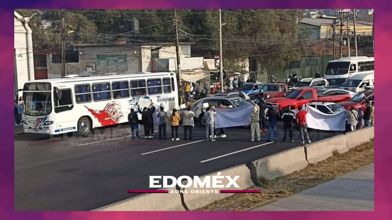 BLOQUEO EN LA MÉXICO-PACHUCA POR BÚSQUEDA DE PERSONA