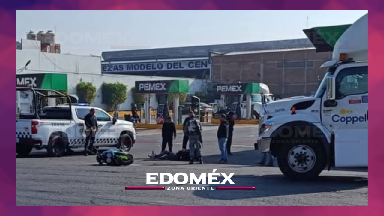 CAMIÓN DE COPPEL ARROLLA A JÓVENES EN SAN BERNARDINO, TEXCOCO