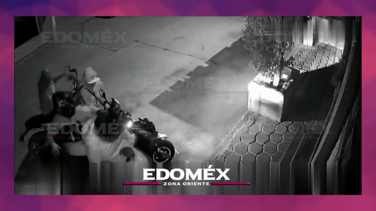 FAMILIA ES DESPOJADA DE SU MOTOCICLETA EN CHIMALHUACÁN