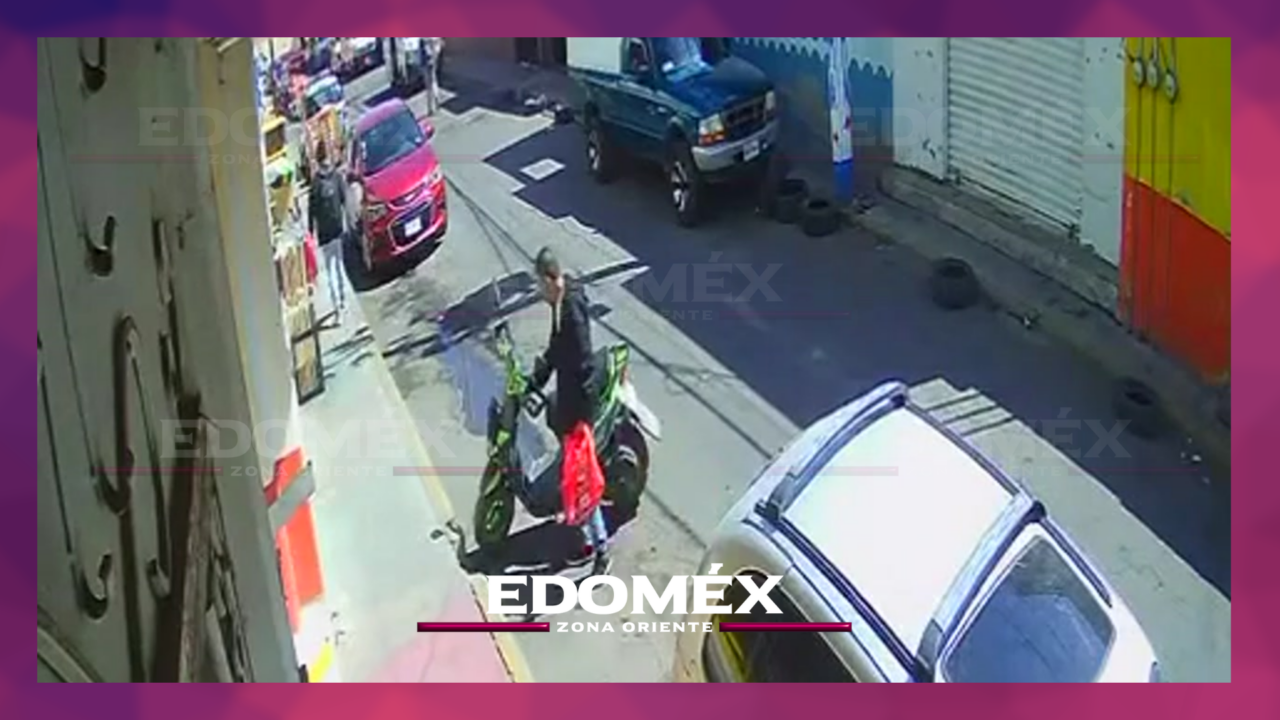 CAPTAN ROBO DE MOTONETA EN EL CENTRO DE CHALCO