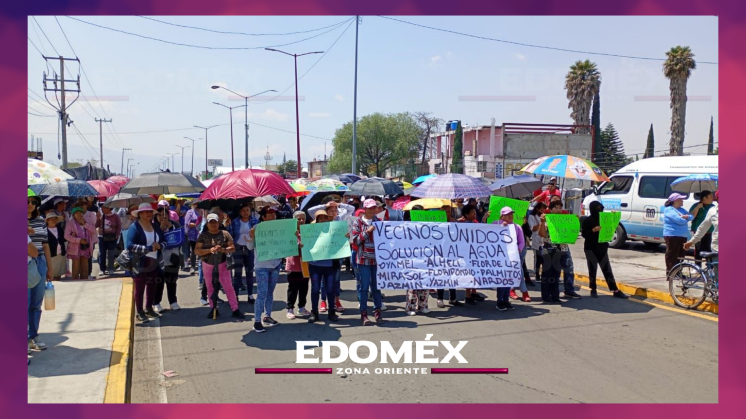 VECINOS DE CHALCO MARCHAN POR FALTA DE AGUA - EDOMEX ZONA ORIENTE