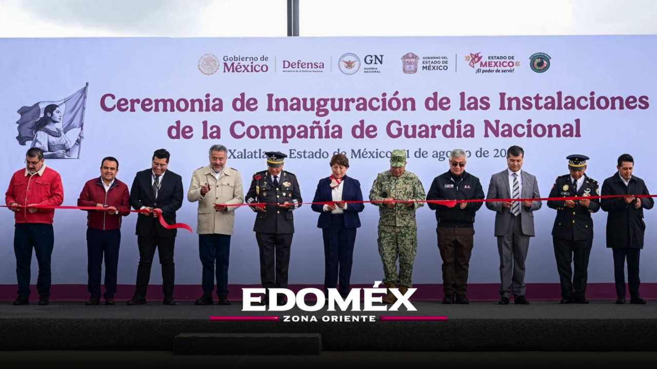 DELFINA GÓMEZ INAUGURA NUEVA BASE DE LA GUARDIA NACIONAL EN XALATLACO